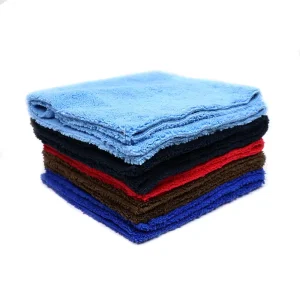 Long and Short Fiber Microfiber Towels Reusable Cars Wash and Drying 400 Gsm Microfibre Gray Color Edgeless Cleaning Towels
