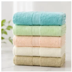 Long-staple Cotton Organic Ultra Soft Warm Life Washed Solid Color Set Antimicrobial 350-750 GSM Skin-friendly Luxury Towel