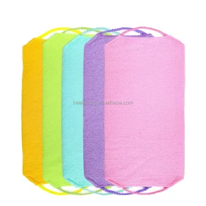 Loofah Bath Tool Long Mesh Massage Exfoliating Bath Towel Dead Skin Removal Scrub Towel