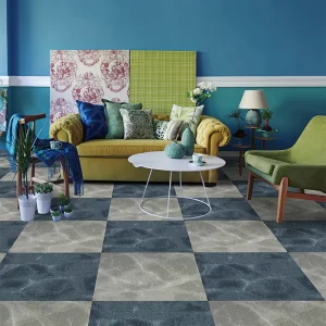 Loop Pile Removable Puzzle Floor Mat Carpet Soft Waterproof Home Carpet Tiles