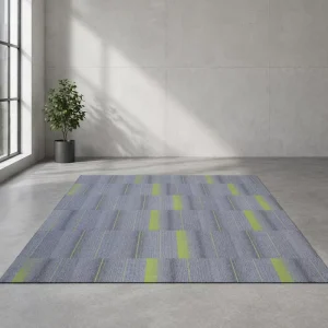 Loop Pile Square Carpet Tiles Commercial Eco-friendly Nylon Stripe Washable Cushioned Modern 50X50cm Office Carpet Tiles