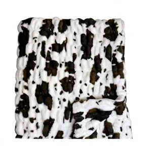 Lot Price Luxury Big Chunky Fluffy Faux Fur Throw Blanket for Sofa Home Decoration