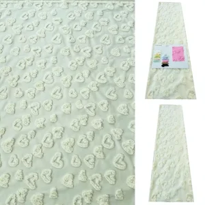 Love Flower Type Home Textile Knitted Brocade Fabric Four Piece Bed Sofa Cover Curtain Accessories Abrasion Resistant