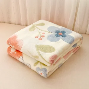Lovely Flower Cute Animal Patterns Snowflake Velvet Throw Blanket High quality Soft Sofa Home Knit Throw Blanket
