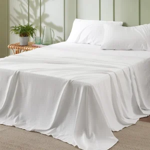 Low Carbon Natural Lyocell Fabric Breathable Summer Resort Solid Pattern Multiple Sizes 4pcs Bed Duvet Set Tencel