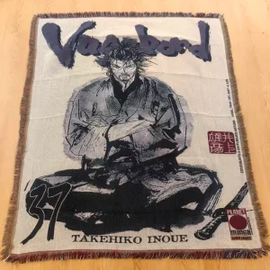 Low MOQ Custom Anime Tapestry Woven Blanket Eco friendly Foldable with Jacquard Pattern Custom Cartoon Woven Jacquard Blanket