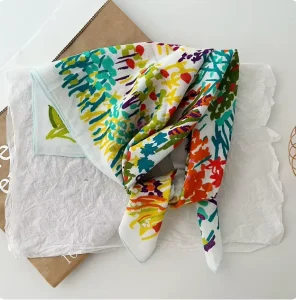 Low MOQ Custom Print Cotton Bandana Decor Bandana Versatile Accessory Match Dresses Shirts Multi-use Headscarf for Outdoor Trip