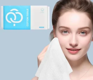 Low MOQ Eco Friendly Disposable 2 Ply Cotton Tissue Roll OEM Facial Soft Tissue Towels with Fruit Fragrance