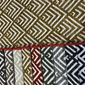 Low MOQ Eco-friendly Jacquard Chenille Fabric for Furniture Upholstery Manufacturers