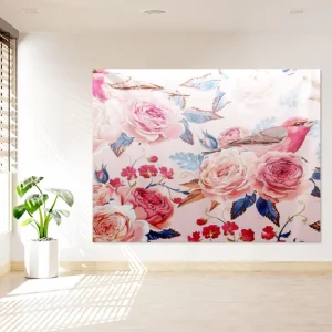 Low MOQ Exquisite Cartoon Woven Velvet Tapestry Custom Printing Eco friendly Custom Size