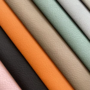 Low MOQ Free Sample Colorful Flame Retardant PVC Leather for Home Textile Sofa Upholstery Seat Cover