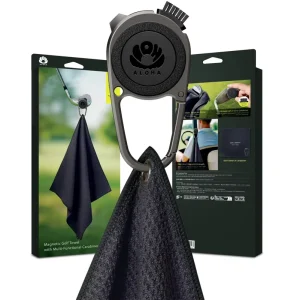 Low MOQ Golf Club Towel Custom Microfiber Sublimate Kitchen Sports Towel Microfiber Magnetic Waffle Golf Towel With Magnet