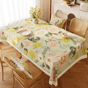 Low MOQ High Quality Dust proof and Durable Waterproof Customized Versatile Cotton Linen Table Cloth and Table Runners for Home