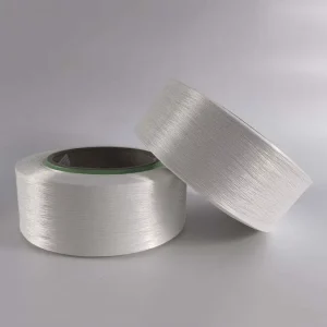 Low MOQ Ity Polyester Yarn 135d 108f Raw White One Steps Intermingled Textured Spandex Bare Yarn
