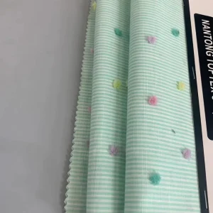 Low Moq 100% Soft Cotton Woven Custom Swiss Dot Printing Fabrics for Shirts