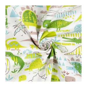 Low Moq Custom Digital Printing Eco friendly Textile 100% Organic Cotton Twill Fabric for Garment