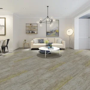 Low Price High Quality Luxury Cushioned Cut Pile Jacquard Floor Rectangle Carpet 25*100cm and 50*50cm Thick Carpet Tiles