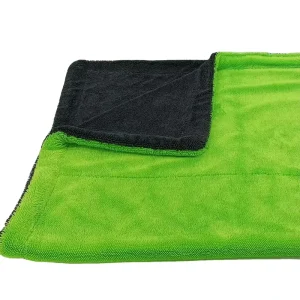 Low Twist Microfiber Cleaning Cloth Extra Large Quick Dry Absorbent Soft Solid Color for Home and Car Use Microfiber Towel 1300gsm