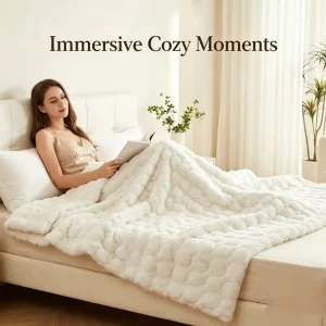 Low Voltage Safe Electric Heating Cover Blanket Multi Heat Settings Warm Heated Throw for Bedroom