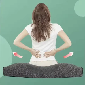 Lumbar Pillow Knitted Memory Foam Waist Support for Office Chair Backrest Cushion Reading Bed Rest Pillow