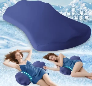 Lumbar Support Pillow for Bed Floor Pillows Cushions Memory Foam Lower Back Pain Relief Pillow for Sleeping