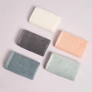 Luxurious Modern Solid Color Knitted 100% Cotton Bath & Hand Towels Thickened Skin Friendly Quick Dry Home Towel Sets