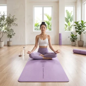Luxury 0.5cm Thick Yoga Mat Rubber with Carrying Strap Bag Eco Friendly Non Slip Odor Free Exercise Fitness Lightweight Folding