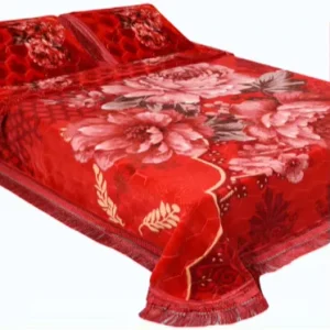Luxury 1.5kg Turkish King Queen Size Quilt Comforter Wedding Bed Sheet Cover Duvet Bedding Set Raschel Blanket
