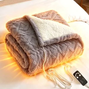 Luxury 10 Heating Levels Warmer Thermal Electric Blanket Customized Size Thickened Flannel Heated Blanket for Bed