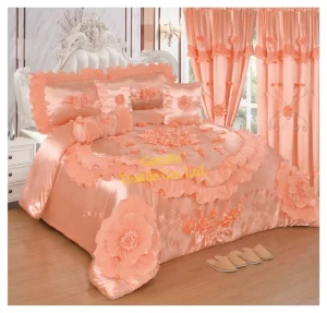 Luxury 10 Pieces Wedding Comforter Bedding Set Warm Comforter King Size