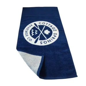Luxury 100% Cotton Absorbent Velour Modern Adult All Season Beach Towels Custom Printed Logo Antimicrobial