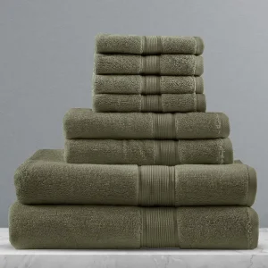 Luxury 100% Cotton Bath Towel Set for Home and Hotel Large Size White Gray Quick Dry Comfortable Square Pattern for Travel