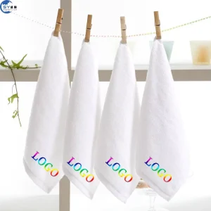 Luxury 100% Cotton Hotel Bath Towel Set Embroidered Absorbent with Custom Logo Hair Drying Salon Spa Towels