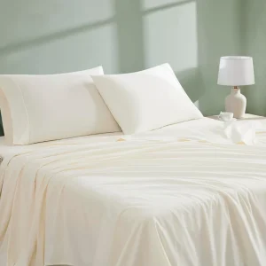 Luxury 100% Cotton Sheets Set King Size Deep Pocket Breathable Comfortable Bedding