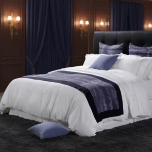 Luxury 100% Cotton Woven Plant Pattern Hotel Bedding Set Custom Queen Comforter Set Goose Filled 300tc Thread Count Super Soft