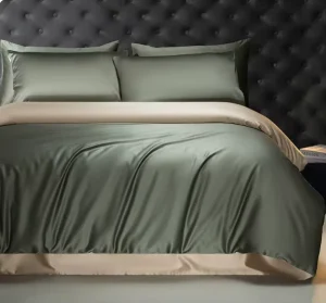 Luxury 100% Egyptian Cotton 100S 500TC Satin Bedding Set 4 Pcs Duvet Cover Bed Sheet Pillow Case Bedding Set