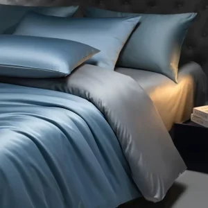 Luxury 100% Egyptian Cotton 100S 500TC Satin Bedding Set 4 Pcs Duvet Cover Bed Sheet Set