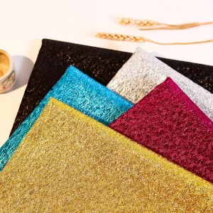 Luxury 100% Polyester Brocade Gold Fabric 120 Gsm in White Red Yellow Blue for Girls Dresses and Curtains