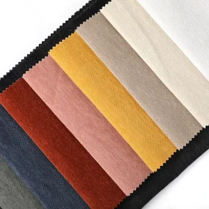 Luxury 100% Polyester Velvet Fabric Soft Breathable Upholstery for Sofas Waterproof Woven Knitted Plain Style Home