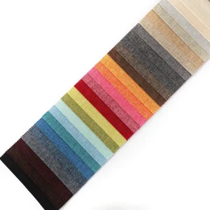 Luxury 100% Polyester Warp Knitted Woven Fabric Plain Dyed Style for Sofa & Furniture Breathable & Stain Resistant
