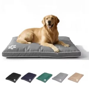 Luxury 100% Waterproof Comfortable Pet Bed Stop Orthopedic Dog Crate Bed With Durable Removable and Washable Cover Dog Bed