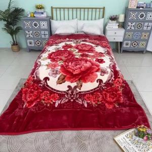 Luxury 2 Ply Eco Friendly Polyester Raschel Blanket Customizable Weight Size Super Soft Four Seasons Use Modern Classic Fashion