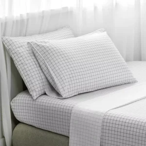 Luxury 200TC Cotton Flat Sheet Sets Twin Queen Size Bedding with Wedding Pillowcase Design Comforter Set for Full Beds