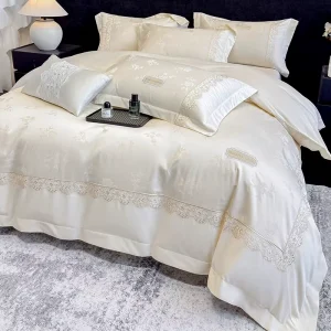 Luxury 240 Thread Count Pure Cotton Bedding Set Premium Long Staple Baby Safe Luxury Bed Set