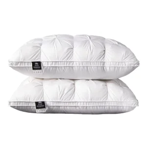 Luxury 3D Rectangle Pillow 100% Cotton Down proof Imitation Goose Down Bed Pillow