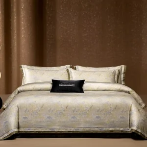 Luxury 4-Piece Simple Style Cotton Bedding Set Super King Size Duvet Cover with Thick Hemming Includes Bedspread Cozy and Warm