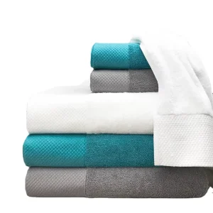 Luxury 5 Piece Bath Towel Set 100% Cotton 80*160cm Highly Absorbent Premium Cotton Towel for Hotel Spa Bathroom Plain Style
