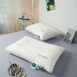 Luxury 5 Star Hotel Bed Pillow High Quality 60S Cotton Cover Microfiber Filling Customizable 300tc Thread Count Breathable