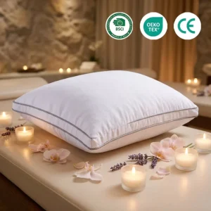 Luxury 5 Star Hotel Collection 100% Cotton Bed Pillow 3D Gusseted Design Soft Breathable Sleeping Pillow for Home