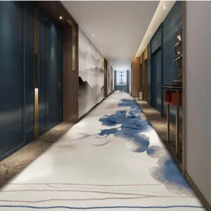 Luxury 5 Star Hotel Lobby Design Hotel Wall to Wall Carpet Customizable Size Wall Runner Hallway Corridor Carpet